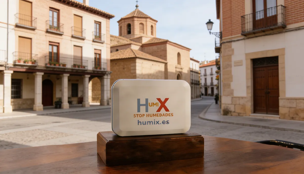 Sistema HUMIX instalado en la pared de una vivienda en Ferrol